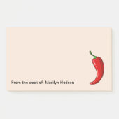 Voedingsthema Chili Pepper Monogram Post-it® Notes (Voorkant)