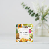 Voedingstherapeut Gezondheid en Wellness Vierkante Visitekaartje (Staand voorkant)