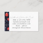 Voedingstherapeut Gezondheid en Wellness Visitekaartje (Achterkant)