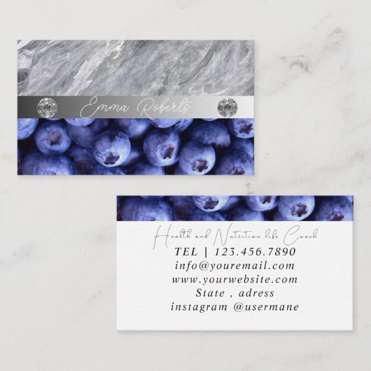 Voedingstherapeut Gezondheid en Wellness Visitekaartje (Voorkant / Achterkant)