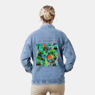 Voedingsvecht Graffiti Abstract Denim Jacket
