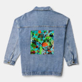 Voedingsvecht Graffiti Abstract Denim Jacket (Achterkant)