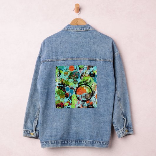 Voedingsvecht Graffiti Abstract Denim Jacket (Hangar)