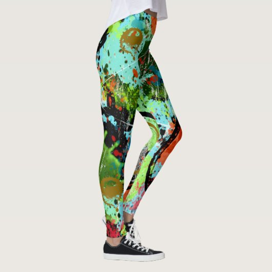 Voedingsvecht Graffiti Abstract Leggings (Rechts)