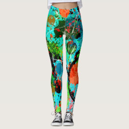 Voedingsvecht Graffiti Abstract Leggings