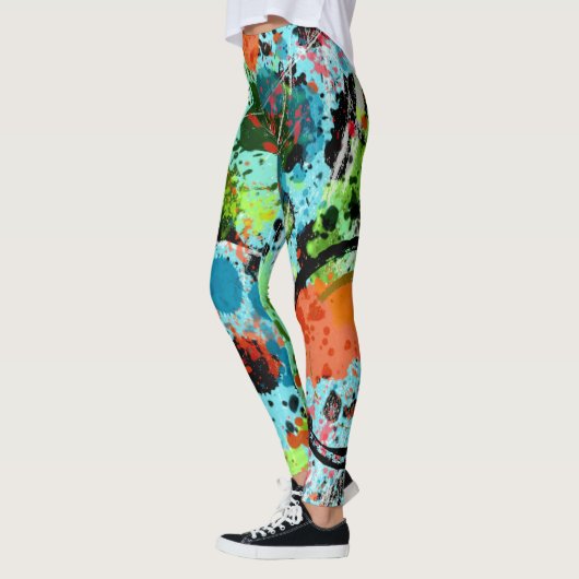 Voedingsvecht Graffiti Abstract Leggings (Links)