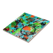 Voedingsvecht Graffiti Abstract Tegeltje (Zijkant)