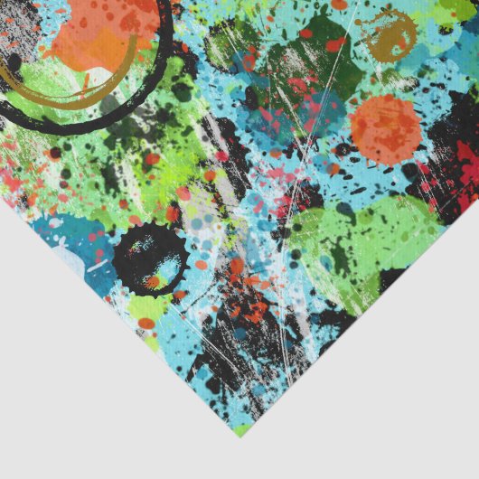 Voedingsvecht Graffiti Abstract Tissuepapier (Detail)