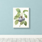 voedingsvruchten, Paarse tuinplassen van Redoute Canvas Afdruk (Insitu (Houten vloer))