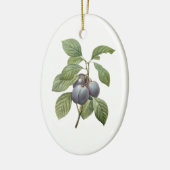  voedingsvruchten, Paarse tuinplassen van Redoute Keramisch Ornament (Links)