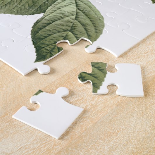  voedingsvruchten, Paarse tuinplassen van Redoute Legpuzzel (Zijkant)