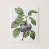  voedingsvruchten, Paarse tuinplassen van Redoute Legpuzzel (Verticaal)