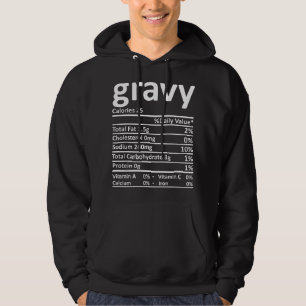 Voedingswaarde jus Thanksgiving Kostuum Eten Feite Hoodie