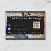 Voedingswetenschap en samenstelling Handtekening U Visitekaartje (Achterkant)