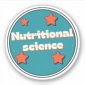 Voedingswetenschap Sticker (Voorkant)