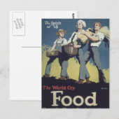 Voedingswijn -  Cartoon Briefkaart (Voorkant / Achterkant)