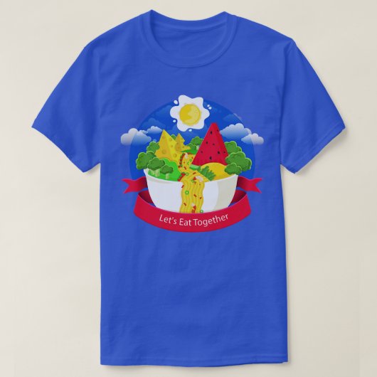 Voedsel Aarde Ramen Waterval  T-shirt (Design voorkant)