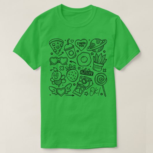 Voedsel Abstract T-shirt (Design voorkant)