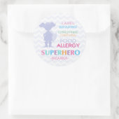 Voedsel Allergie Superhero Meisje Stickers (Tas)