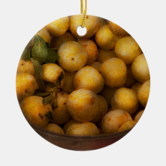 Voedsel - Appels - Gouden appels Keramisch Ornament (Voorkant)