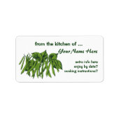  voedsel, biologisch geteelde groenten etiket (Voorkant)