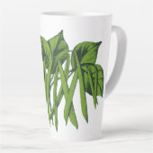 voedsel, biologisch geteelde groenten latte mok (Rechterhoek)