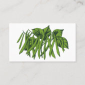  voedsel, biologisch geteelde groenten visitekaartje (Achterkant)