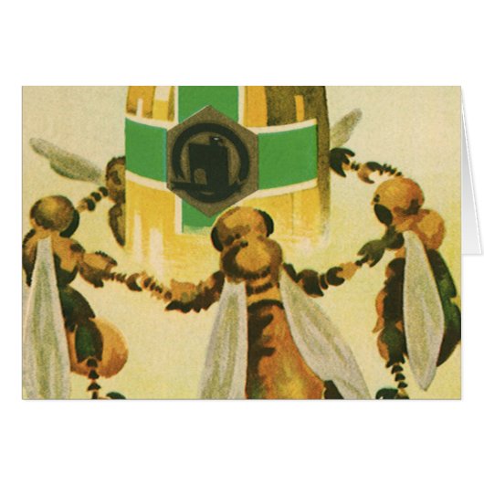  voedsel, biologische honingbijen dansende jar (Voorkant Horizontaal)