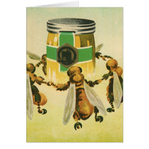 voedsel, biologische honingbijen dansende jar