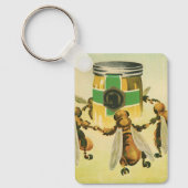 voedsel, biologische honingbijen dansende jar sleutelhanger (Voorkant)