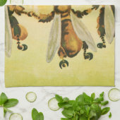  voedsel, biologische honingbijen dansende jar theedoek (Gevouwen)