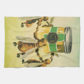  voedsel, biologische honingbijen dansende jar theedoek (Horizontaal)