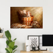 Voedsel - Brood - Uw dagelijkse brood Poster (Thuiskantoor)