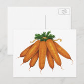  voedsel, bundel organische wortelgroenten briefkaart (Voorkant / Achterkant)