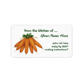  voedsel, bundel organische wortelgroenten etiket (Voorkant)