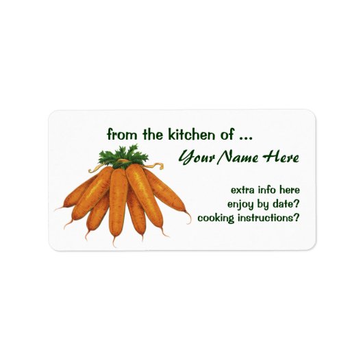  voedsel, bundel organische wortelgroenten etiket (Voorkant)