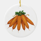 voedsel, bundel organische wortelgroenten keramisch ornament (Achterkant)