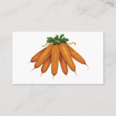 voedsel, bundel organische wortelgroenten visitekaartje (Achterkant)