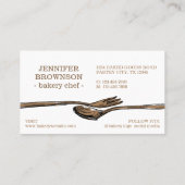 Voedsel eet spon Loyalty Punch Koking Chef Visitekaartje (Achterkant)