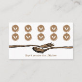 Voedsel eet spon Loyalty Punch Koking Chef Visitekaartje (Voorkant)