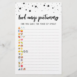 Voedsel Emoji Pictionary spel Quiz met Antwoorden
