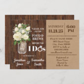 Voedsel en brouwerijen voor ik een landtrouwdouche kaart (Voorkant / Achterkant)