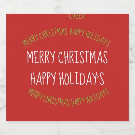 Voedsel en drank Mousserende Wijnfles Etiket Set (Enkel label)