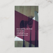 Voedsel- en drankenindustrie visitekaartje (Achterkant)