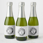 Voedsel- en dranklabelset DE LEVENSBOOM Sparkling Wijnetiket (Flessen)