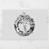 Voedsel- en dranklabelset DE LEVENSBOOM Sparkling Wijnetiket (Enkel label)