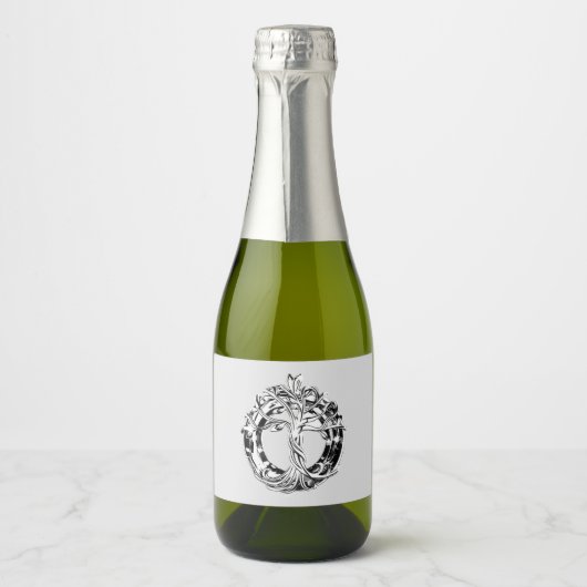 Voedsel- en dranklabelset DE LEVENSBOOM Sparkling Wijnetiket (Voorkant)