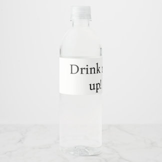 Voedsel- en dranklabelset waterfles etiket