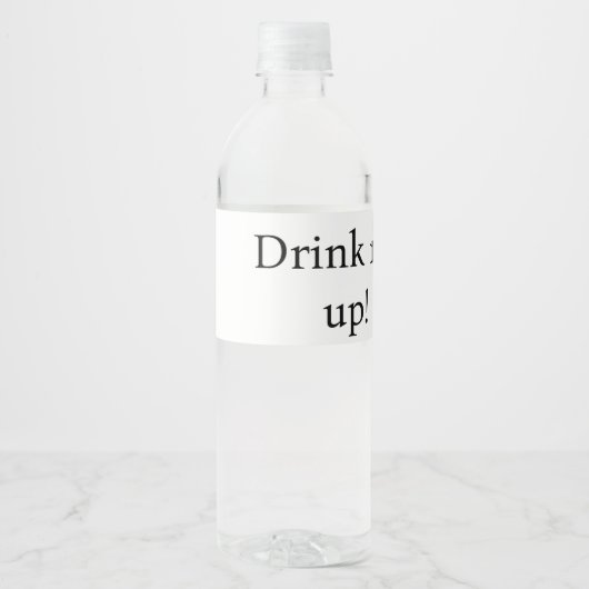 Voedsel- en dranklabelset waterfles etiket (Voorkant)