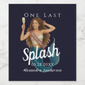 Voedsel- en dranklabelset wijn etiket (Enkel label)